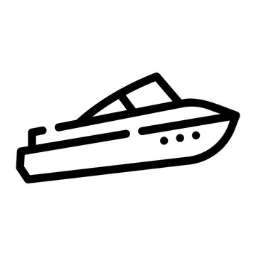 recommend clip art: speed boat line icon