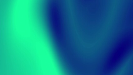 Abstract blurred gradient background motion in green and blue colors.
