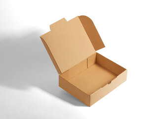 brown cardboard boxes on a white background