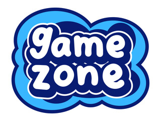 Vector neon banner Game Zone. Electric creative Font. Glowing set of Alphabet Letters and Numbers