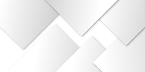 Fototapeta premium Vector Modern white and grey technology concept diamond triangle geometric line background. modern white and grey gradient color geometric backdrop design cube pattern background for website banner.