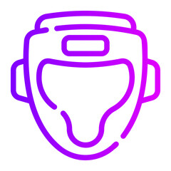 boxing gradient icon