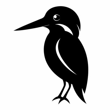 recommend clip art: Kingfisher isolated on white background, Kingfisher vector illustration, bird on a branch vector art, Kingfisher silhouette, bird vector icon, Kingfisher on a branch line art, eps