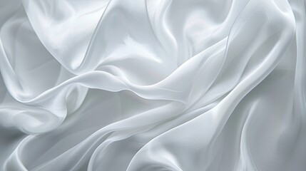 Obraz premium Smooth elegant silk with wavy folds in full screen. Abstract elegant background for design. Delicate and elegant cloth. Illustration for banner, poster, cover, brochure or presentation.