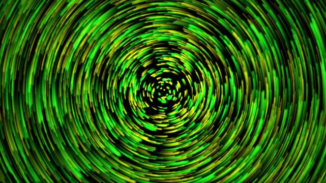 Postapocalyptic cosmic galaxy animated 4K looped video background. Atoms particles nuclear uran pattern creative abstract dynamic animation
