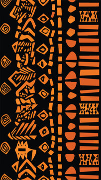 African Pattern Background for vertical social media featuring African ethnic design in abstract  print style. Modern African culture print in a seamless pattern design, create a repetitive pattern.