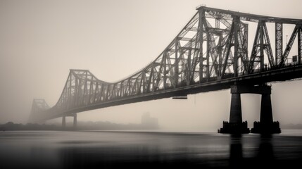 Fototapeta premium Bridge in Fog