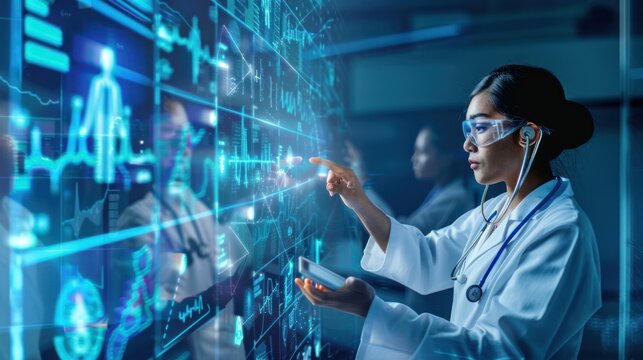 A patient receiving telemedicine care through a global health connection