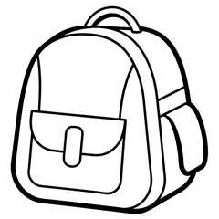 Retro Backpacks art vector illustration