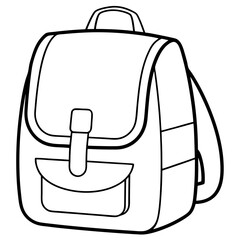 Retro Backpacks art vector illustration