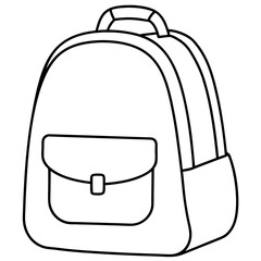 Retro Backpacks art vector illustration