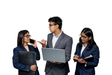 Deadline Workplace Urgency, Teamwork Commitment and Project Goals in a Corporate Environment Indian Female Executives and Stressed Male Manager in Intense Corporate Project Discussion