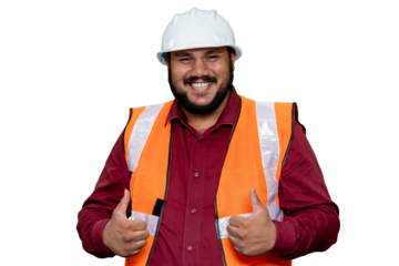 Joyful Engineer Celebrating Completed Safety Installation and Site Handover Professional Achievement, Engineering, Construction, Site Management, Client Relations