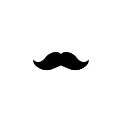 Vector image of a mustache