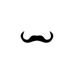 Vector image of a mustache