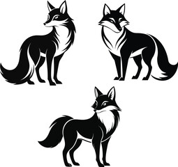 Fox silhouette template 