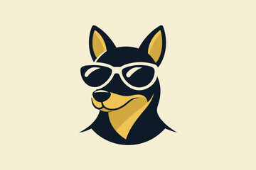 Vector design of a logo pets boutique  on white background