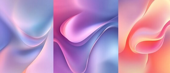 Abstract Fluid creative templates, cards, color covers set. Geometric design, liquids, shapes. Trendy vector collection. Pastel and neon design, geometric fluid graphic shape, vector background