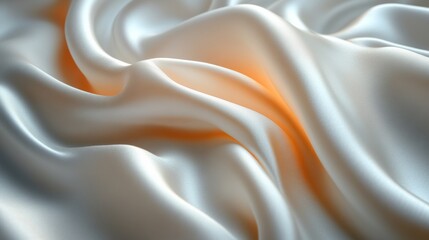 Fototapeta premium Close-up of smooth silk fabric with