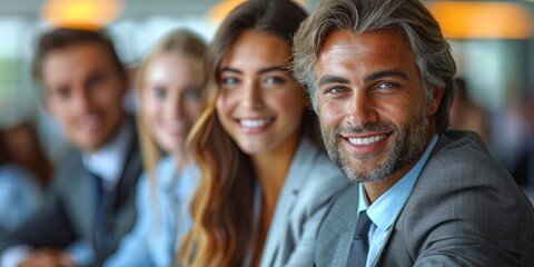 Obraz premium Smiling Business Team Portrait