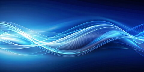 Naklejka premium Abstract Blue Swirling Waves, Abstract, Background, Design, Texture
