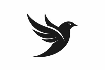  Vector design of a minimalist natural logo on white background