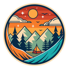 Obraz premium adventure t-shirt design