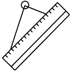 Scale Ruler art vector illustration