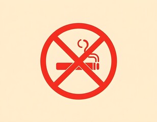 Obraz premium no smoke symbol surrounded by a circular frame create with ai