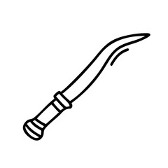 Obraz premium Crowbar icon, construction tools concept, minimalistic style