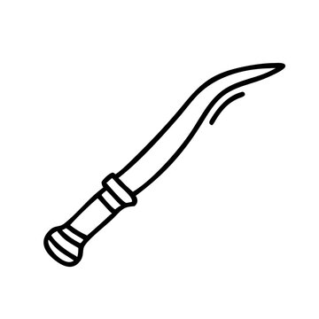 recommend clip art: Crowbar icon, construction tools concept, minimalistic style