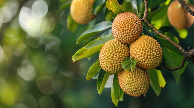Closeup Shot beauty of sapodilla