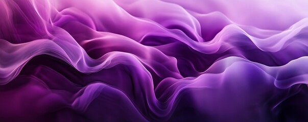 Obraz premium Abstract wavy purple background, flowing fabric