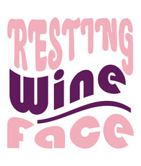 Retro, Wine love,  Craft Design. T-shirt Design. Illustration