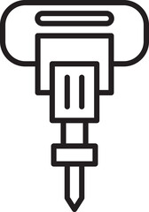 Electric Drill Tool Icon
