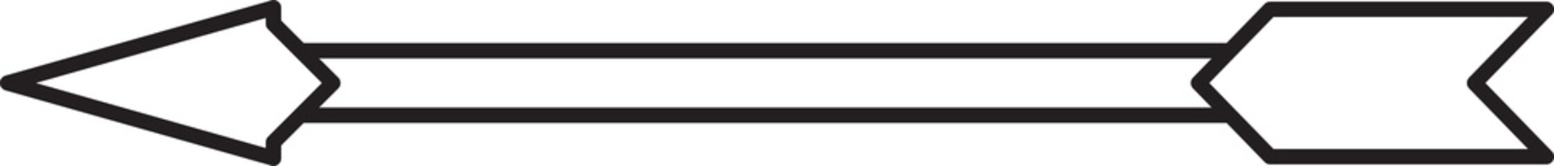 Decorative Tribal Arrow Line Art