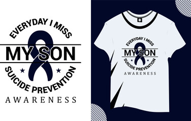 Suicide prenention week vector trendy word t shirt design