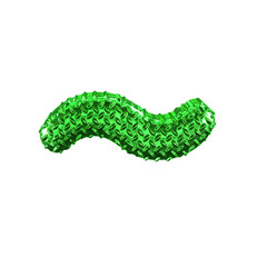 Green ribbed symbol