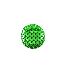 Green ribbed symbol