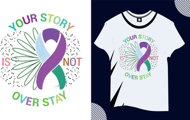 Suicide prenention week vector trendy word t shirt design