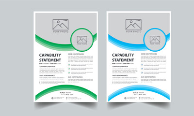 Capability Statement Template Design.