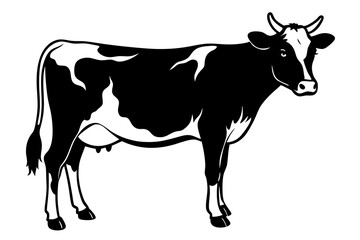 Jersey Cow Breed Vector Illustration Clipart Icon