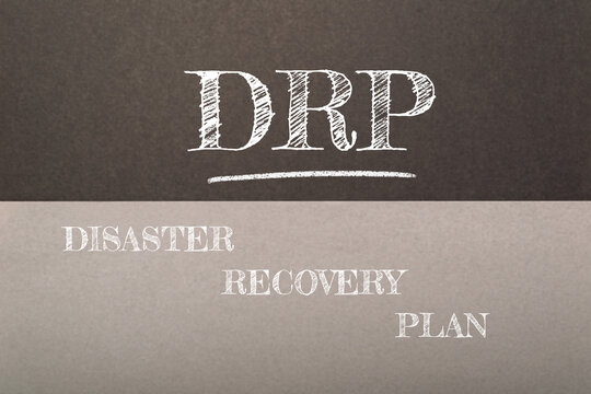 A chalkboard with the words Disaster Recovery Plan written on it