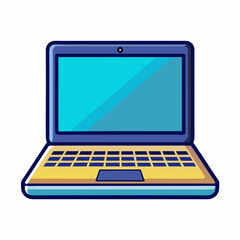 laptop color Vector illustration