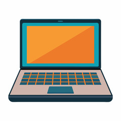 laptop color Vector illustration