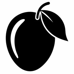 mango  Silhouette Vector illustration
