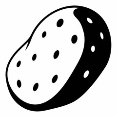 potato  Silhouette Vector illustration
