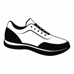 shoe  Silhouette Vector illustration
