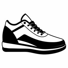 shoe  Silhouette Vector illustration
