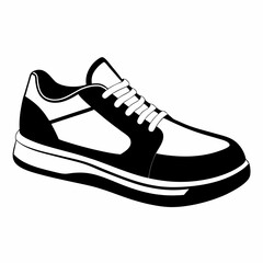 shoe  Silhouette Vector illustration
